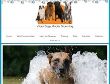 Tablet Screenshot of 4yourdogsmobilegrooming.com